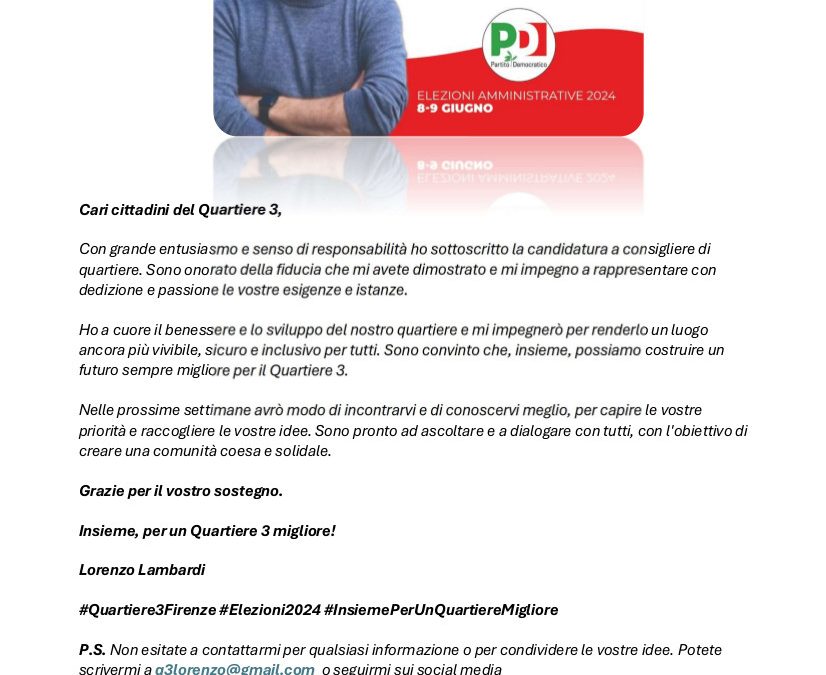 Accettazione candidatura